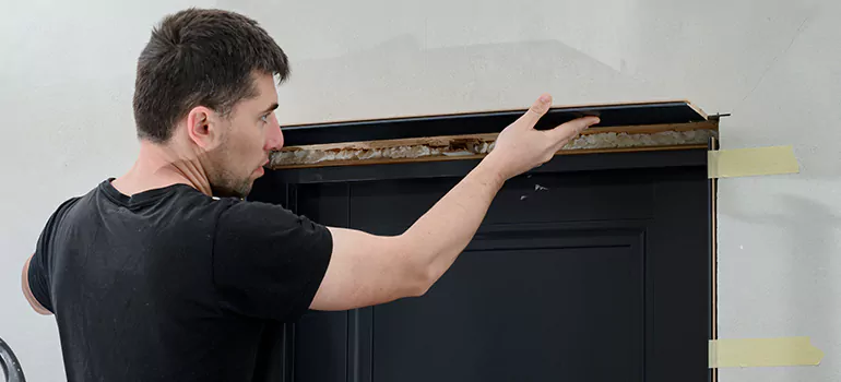 Wood Door Hole Repair in Ives Estates, FL